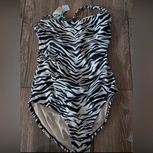 Kona Sol Animal print Swimsuit sz M